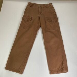 Duluth Trading Co. Cargo Pants Relaxed Fit Brown Cotton Workwear 30x32 (30X31)